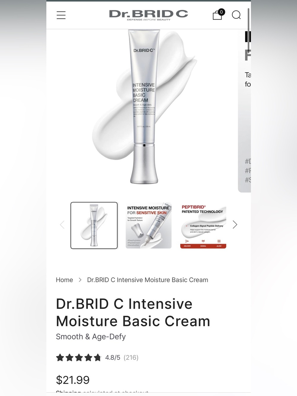 Set of 2 Intensive Moisture Basic Cream — Hydrating White Facial Cream